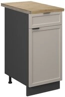 Vicco Unterschrank Fame-Line, GrauBeige/Anthrazit, 40 cm, AP Eiche (1-St)