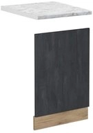 Vicco Frontblende R-Line, Schwarz Beton/Goldkraft Eiche, 45 cm AP Marmor (1 St)