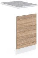Vicco Frontblende R-Line, Sonoma/Wei&szlig;, 45 cm, AP Marmor (1 St)