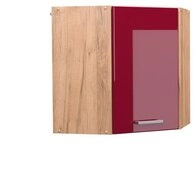 Vicco Eckh&auml;ngeschrank R-Line, Rot Hochglanz/Goldkraft Eiche, 57 cm (1-St., 1