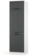 Vicco K&uuml;hlumbauschrank Fame-Line, Anthrazit/Wei&szlig;, 60 cm (1-St)