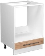 Vicco Herdumbauschrank Fame-Line, Goldkraft Eiche/Wei&szlig;, 60 cm ohne...