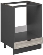 Vicco Herdumbauschrank Fame-Line, GrauBeige/Anthrazit, 60 cm ohne Arbeitsplatte