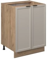Vicco Unterschrank Fame-Line, GrauBeige/Goldkraft Eiche, 60 cm ohne...