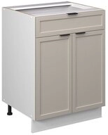 Vicco Unterschrank Fame-Line, GrauBeige/Wei&szlig;, 60 cm mit Schublade, ohne