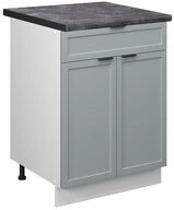 Vicco Unterschrank Fame-Line, Hellblau-grau/Wei&szlig;, 60 cm mit Schublade, AP...