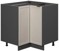 Vicco Eckunterschrank Fame-Line, GrauBeige/Anthrazit, 80.5 cm ohne Arbeitsplatte