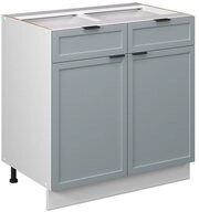 Vicco Unterschrank Fame-Line, Hellblau-grau/Wei&szlig;, 80 cm ohne Arbeitsplatte...