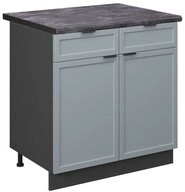 Vicco Unterschrank Fame-Line, Hellblau-grau/Anthrazit, 80 cm, AP Anthrazit (1-St)