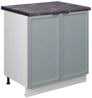 Vicco Unterschrank Fame-Line, Hellblau-grau/Wei&szlig;, 80 cm, AP Anthrazit (1-St)