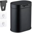 relaxdays Kosmetikeimer H&auml;ngender M&uuml;lleimer 5 Liter, schwarz