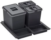 SO-TECH&reg; M&uuml;lleimer Abfallsammler Metropolis 15+6+6L mit Deckel, Abfallsystem...