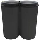 Spetebo M&uuml;lleimer Abfalleimer 2x25 Liter Duo Bin Doppel M&uuml;ll Eimer Abfall Trenner,