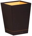 Rhodia Papierkorb Rhodiarama Papierkorb aus Kunstleder, 27x27x32cm - Schwarz...