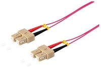S-Conn Duplex Patchkabel SC/SC 50/125&micro;, OM4 violett, 10m Glasfaserkabel
