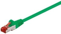 Goobay CAT 6 Patchkabel, S/FTP (PiMF), Gr&uuml;n, 1.5 m - CCA Kupfergemisch...
