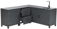 Gardissimo K&uuml;chenregal Outdoor K&uuml;che Rudolf Garten Grill K&uuml;che Au&szlig;enk&uuml;che,
