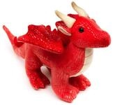 Teddys Rothenburg Kuscheltier Drache 20 cm stehend rot Pl&uuml;schdrache