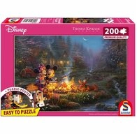 Schmidt Spiele Puzzle Disney Mickey and Minnie Sweatheart Campfire, 200...