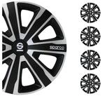 OMAC Radkappen Sparco 14 Zoll Roma Silber Grau 4tlg, (4-St) Einfache Installation,