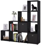VCM Standregal B&uuml;cherregal Napoli H. 139 x B. 143 x T. 29 cm, Holzregal...