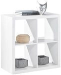 Raumteilerregal STYLE, B 77 cm, H 77 cm, 4 offene F&auml;cher
