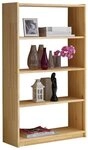 Ticaa Standregal Standregal B&uuml;cherregal Kiefer Natur H145cm, Massives...