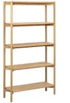 ACTONA GROUP Regal Braidwood Regal 4 Regale Natur. 86 cm x 160 cm x 30 cm