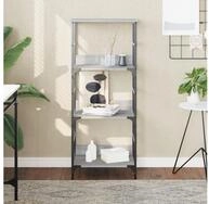 vidaXL B&uuml;cherregal vidaXL B&uuml;cherregal Grau Sonoma 50x33x117,5 cm Holzwerkstoff
