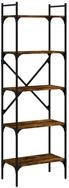 vidaXL B&uuml;cherregal NA B&uuml;cherregal 5 F&auml;cher R&auml;uchereiche 56x31,5x174 cm...