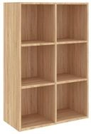 vidaXL B&uuml;cherregal, Buchregal/Sideboard Sonoma-Eiche 66x30x98 cm Holzwerkstoff