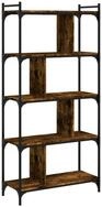 vidaXL B&uuml;cherregal B&uuml;cherregal 5 B&ouml;den R&auml;uchereiche 76x32x158 cm...