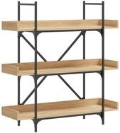 vidaXL B&uuml;cherregal NA B&uuml;cherregal 3 B&ouml;den Sonoma Eiche 100x33x108,5 cm...