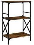 vidaXL B&uuml;cherregal B&uuml;cherregal 3 B&ouml;den R&auml;uchereiche 59x35x90,5 cm...