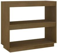 vidaXL Regal NA Standregal B&uuml;cherregal Raumteiler Honigbraun 80x35x71 cm...