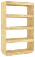 vidaXL B&uuml;cherregal NA B&uuml;cherregal Raumteiler 80x35x135 cm Massivholz Kiefer