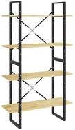 vidaXL B&uuml;cherregal B&uuml;cherregal 4 F&auml;cher 80x30x140 cm Massivholz Kiefer,...