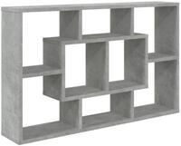 vidaXL Wandregal, Regal Betongrau 85x16x52,5 cm Holzwerkstoff