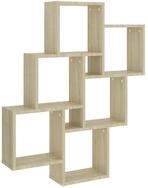 vidaXL Regal W&uuml;rfelregal Sonoma-Eiche 78x15x93 cm Holzwerkstoff, 1-tlg.