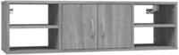 vidaXL Wandregal, Regal Grau Sonoma 102x30x29 cm Holzwerkstoff