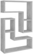 vidaXL Wandregal, Regale 2 Stk. Betongrau 50x15x50 cm Holzwerkstoff
