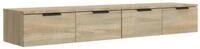 vidaXL Kommode, Wandschr&auml;nke 2 Stk. Sonoma-Eiche 68x30x20 cm Holzwerkstoff