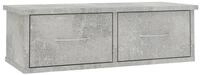 vidaXL H&auml;ngeschrank 60 cm H&auml;ngeschrank Wandschrank mit Schubladen Betongrau