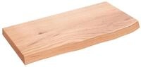 vidaXL Regal Wandregal Hellbraun 60x30x(2-4) cm Massivholz Eiche Behandelt,...