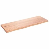 vidaXL Regal Wandregal Hellbraun 80x30x2 cm Massivholz Eiche Behandelt, 1-tlg.