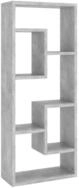vidaXL Wandregal, Regal Betongrau 36x16x90 cm Holzwerkstoff
