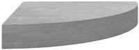 vidaXL Wandregal, Eck-Schweberegal Betongrau 25x25x3,8 cm MDF