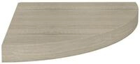 vidaXL Wandregal, Eck-Schweberegal Eichen-Optik 35x35x3,8 cm MDF
