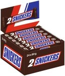 Snickers S&uuml;&szlig;igkeit SNICKERS Riegel 2Pack 24x80g