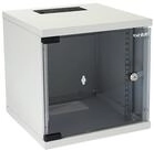 HMF Serverschrank Netzwerkschrank, Serverschrank 10 Zoll, 6 HE, 300 mm Tiefe, Voll